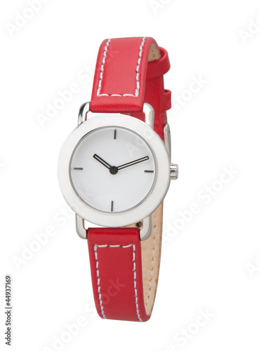 Elegance lady wristwatch in red color