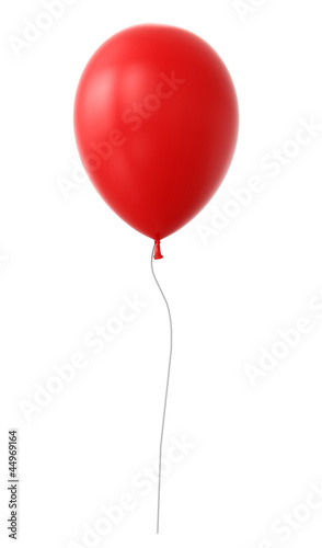 3d red balloon