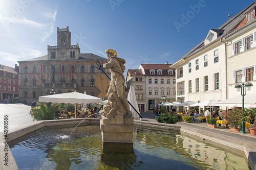 Weimar Markt Neptunbrunnen