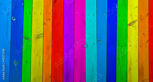 Colorful wood planks background