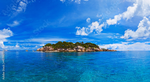 Panorama of tropical island