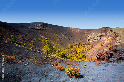 Crater La Palma San Antonio volcano Fuencaliente