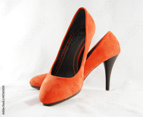chaussures femme orange