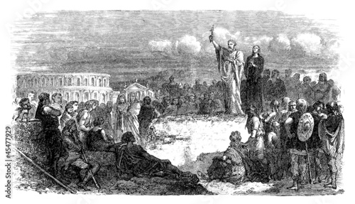 Preaching Christianism in Gaul - 1882