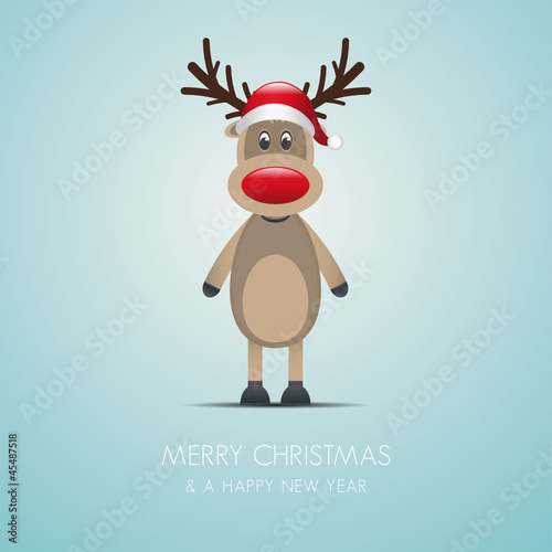 reindeer and santa claus hat