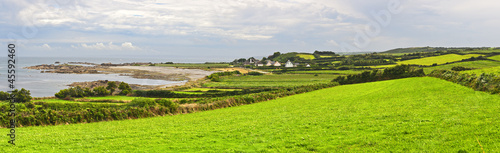 Typical Landscape Panorama in Normandy, France