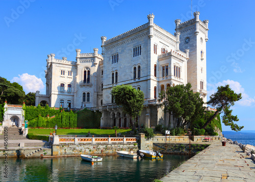 The Miramare Castle in Trieste. Italy.