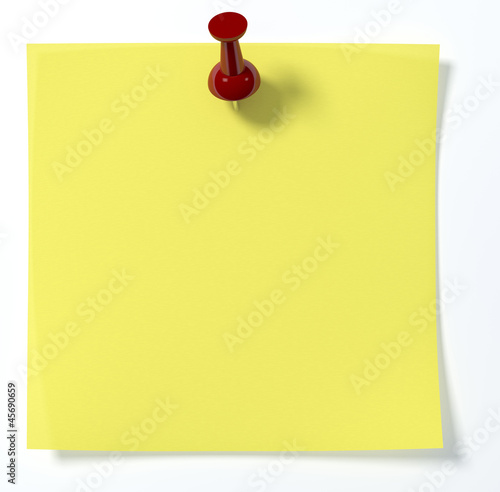 Single post it with push pin