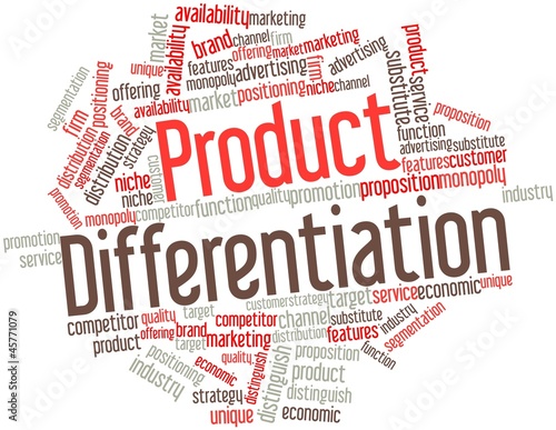 Word cloud for Product Differentiation