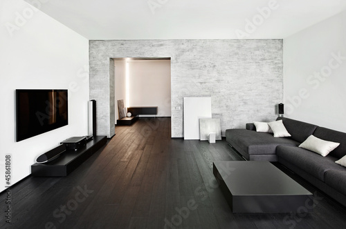 Modern minimalism style drawing-room interior