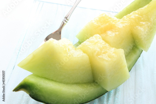 freshness melon from Japanese for healthy dessert image