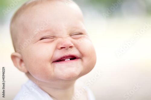 Beautiful smiling cute baby