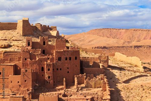 Beautiful view of kasbah Ait ben Haddou in Morocco