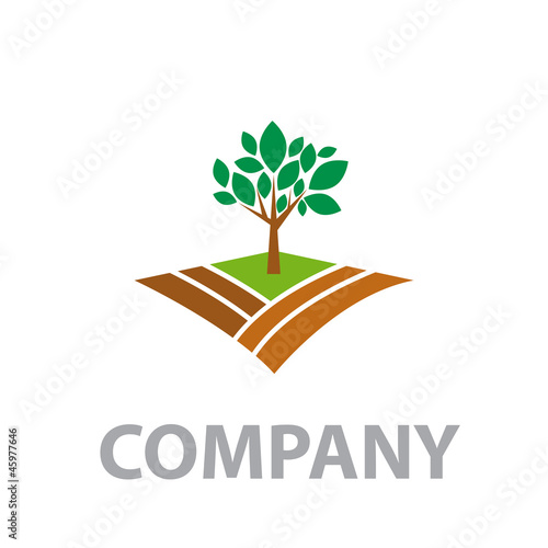 Logo Organic farming, Greengrocer # Vector