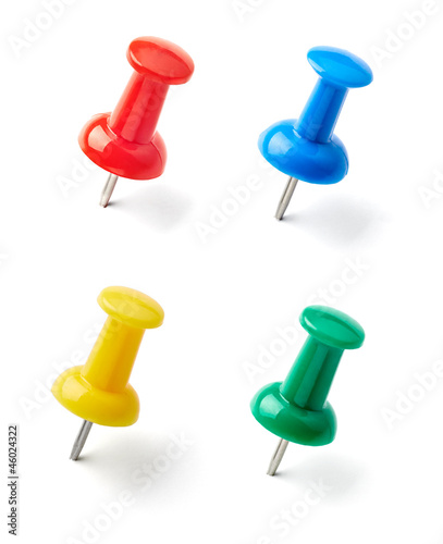 push pin thumbtack paper clip office business