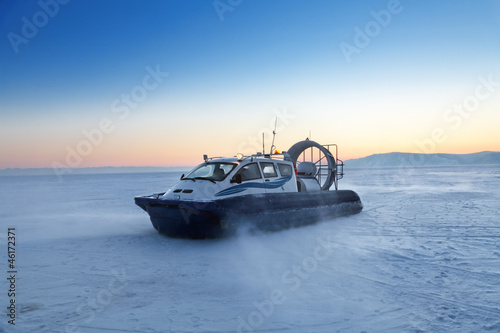 Hovercraft on the Baikal