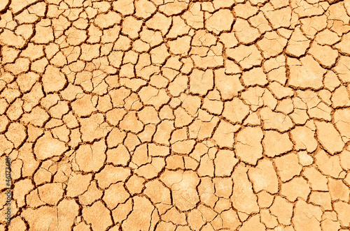 Closeup of dry soil