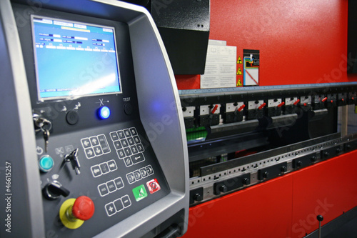 control panel of CNC press brake machine