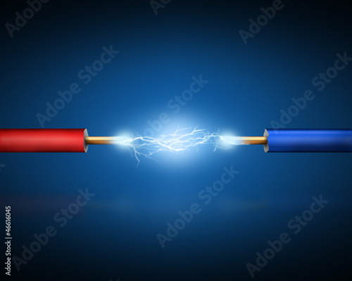 Electrical discharge between two conductors