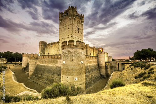 Castillo de la Mota - famous old castle in Medina del Campo, Cas