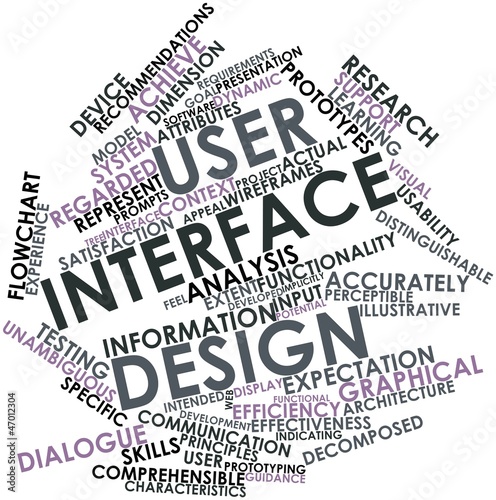 Word cloud for User interface design