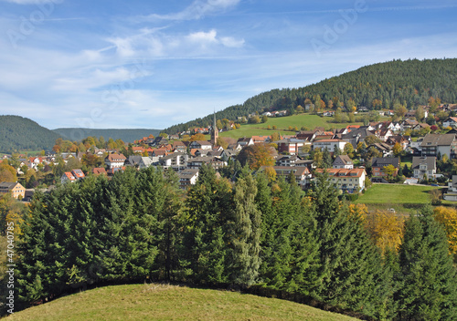 der beliebte Urlaubsort Baiersbronn im Schwarzwald