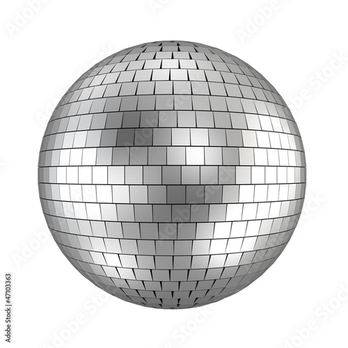 disco ball - 3d render on white