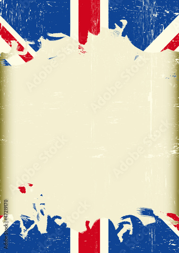 Grunge british flag