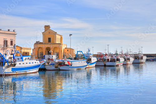 Panoramic view of Gallipoli. Puglia. Italy.