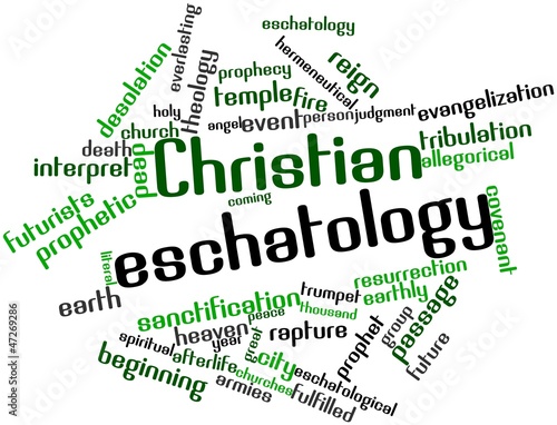 Word cloud for Christian eschatology