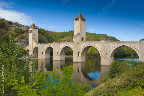 Medieval Valantre bridge in France