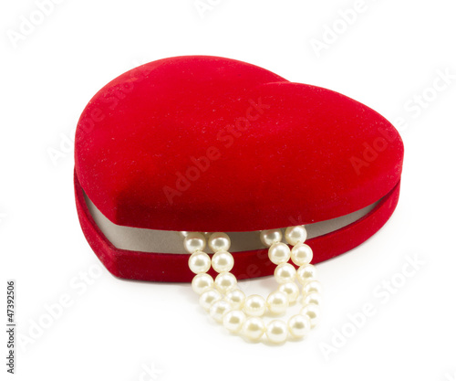 red gift box for jewelry