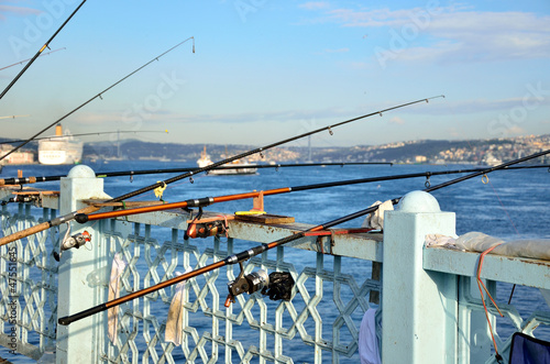 View from Galata Bridge to the Bosphorus Bridge