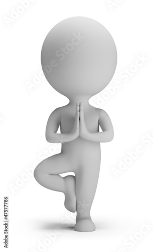 3d small people - yoga