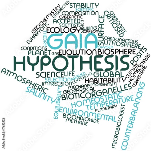 Word cloud for Gaia hypothesis