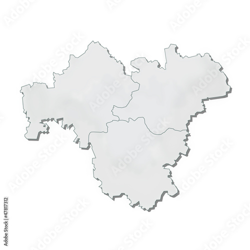 Region Franken Karte Umriss