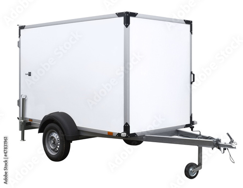 white trailer