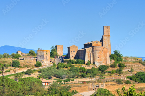 Panoramic view of Tuscania. Lazio. Italy.