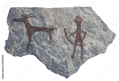 Old ancient petroglyph