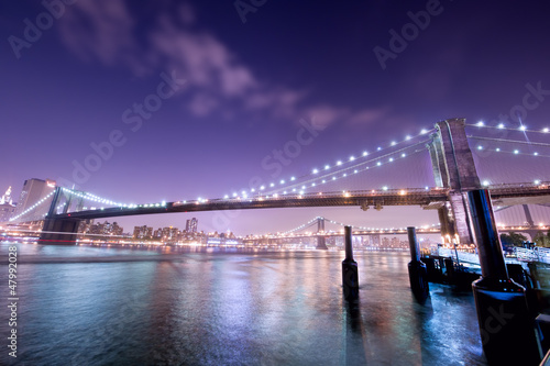 pont de new york de nuit
