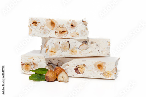 nougat with hazelnuts