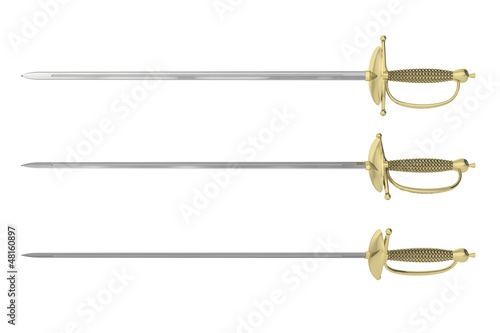 sword on a white background