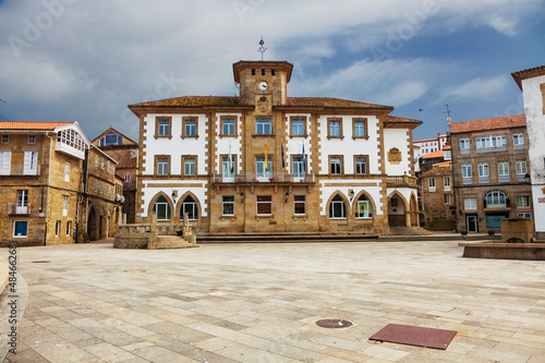 Town hall of Muros, fishing town. Province of La Coruña, Spain