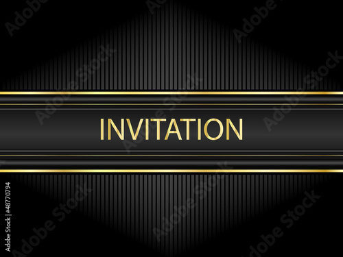 Black invitation