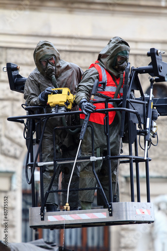 Two biological cleaning soldiers