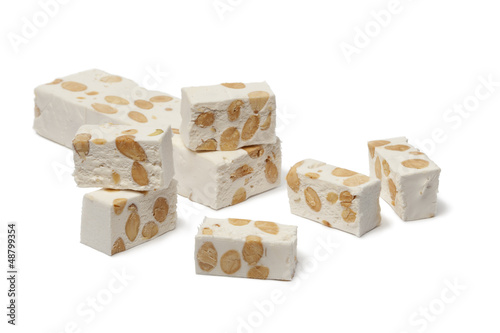 Nougat with almonds and pistachio nuts