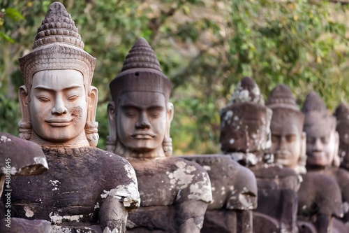 Angkor south door statues