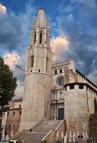 Church of Sant Feliu in Girona (Saint Felix). Spain