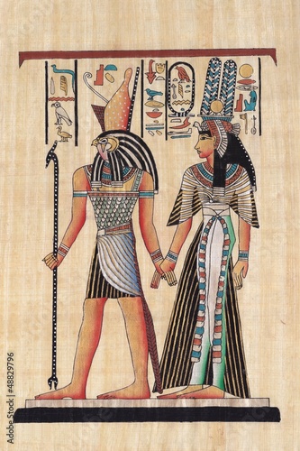Ancient paper papyrus