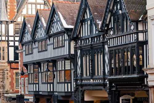 Chester, England, black and white building